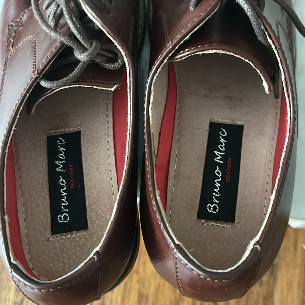 Brown Leather Men's Dress Shoes Size 7